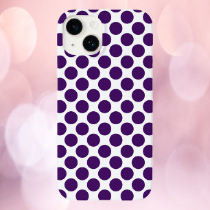 Polka Dot Patroon Paarse Case-Mate iPhone 14 Hoesje