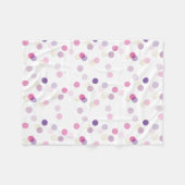 POLKA DOT  patroon roze paarse meisje kinderkamer Fleece Deken (Voorkant (Horizontaal))