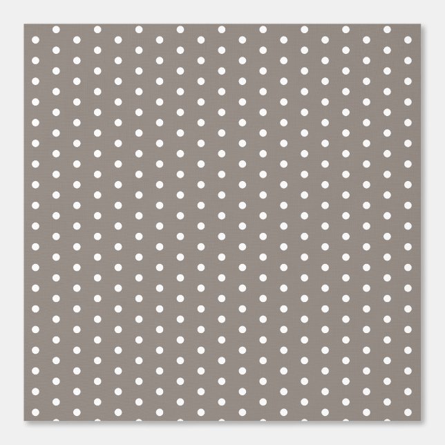 Polka Dot Patroon Taupe Bruin Elegant Stijlvol Behang (Voorkant)