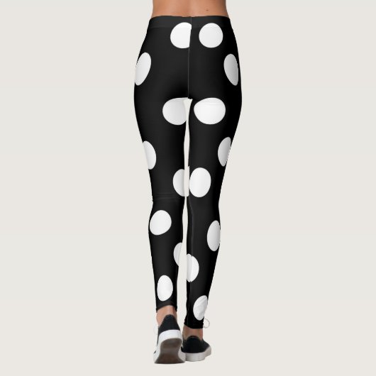 "Polka Dot" Patroonpatronen Leggings (Achterkant)