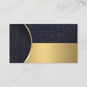Polka Dot Patter | Goud Metallic Color Block Visitekaartje (Achterkant)