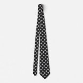 Polka Dot Pattern - Black White Grey Stropdas (Achterkant)