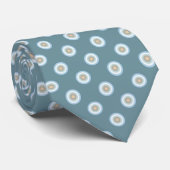 Polka Dot Pattern - Blue Brown Sand Beige Turquois Stropdas (Opgerold)