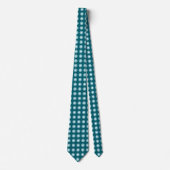 Polka Dot Pattern - Blue Green Blauwgroen Stropdas (Voorkant)