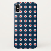 Polka Dot Pattern - Blue Red White Case-Mate iPhone Case (Achterkant)