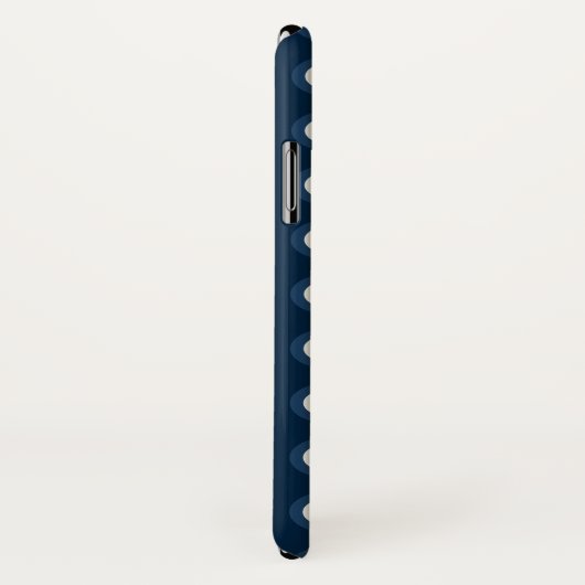 Polka Dot Pattern - Blue Red White Case-Mate iPhone Case (Achterkant / rechts)