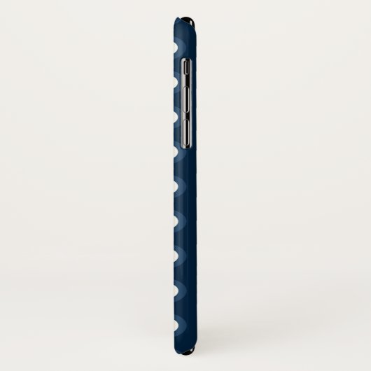 Polka Dot Pattern - Blue Red White Case-Mate iPhone Case (Achterkant/links)