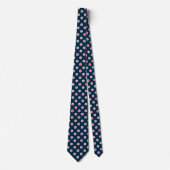 Polka Dot Pattern - Blue Red White Stropdas (Voorkant)