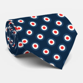 Polka Dot Pattern - Blue Red White Stropdas
