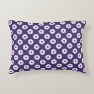 Polka Dot Pattern - Blue Violet Paars Lavender Accent Kussen