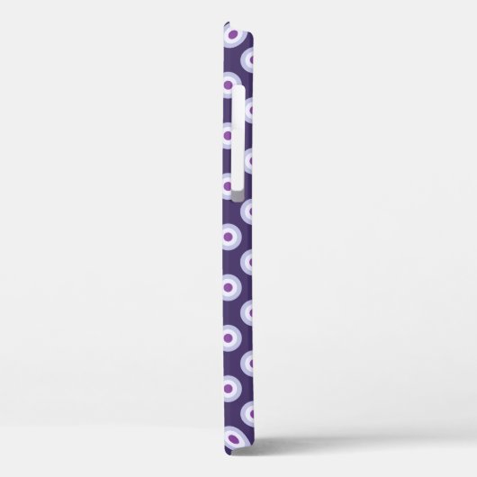 Polka Dot Pattern - Blue Violet Paars Lavender Case-Mate iPhone Case (Achterkant / Links)
