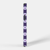 Polka Dot Pattern - Blue Violet Paars Lavender iPhone Hoesje (Rechterkant)