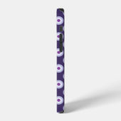Polka Dot Pattern - Blue Violet Paars Lavender iPhone Hoesje (Linkerkant)