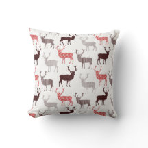 Polka Dot Pattern Deer Stag of Reindeer Kerstmis