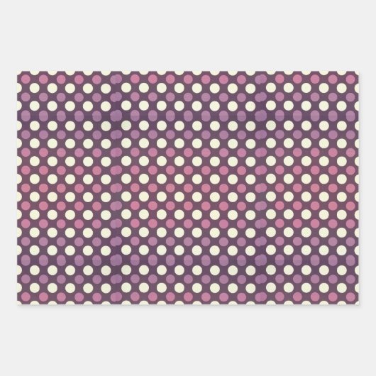 Polka Dot Pattern Gift Wrap Inpakpapier Vel (Voorkant 3)