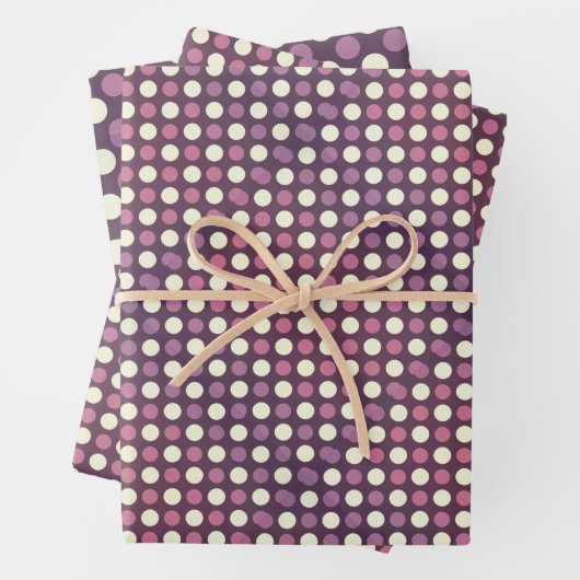 Polka Dot Pattern Gift Wrap Inpakpapier Vel (In situ)
