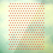 Polka Dot Pattern | Heldere Red Spotty Dotty Raamsticker (Vel 3)