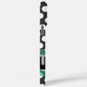 Polka Dot Pattern met Monogram Case-Mate iPhone Case (Achterkant / Rechts)