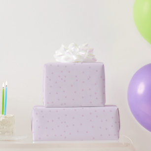Polka Dot Pattern Paarse minimalistisch Cadeaupapier