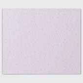Polka Dot Pattern Paarse minimalistisch Cadeaupapier (Vlak)