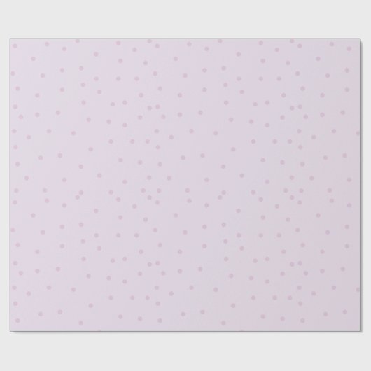 Polka Dot Pattern Paarse minimalistisch Cadeaupapier (Vlak)