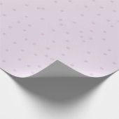 Polka Dot Pattern Paarse minimalistisch Cadeaupapier (Hoek)