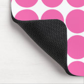 Polka Dot Pattern Print Design Hot Pink Pumts Muismat (Hoek)