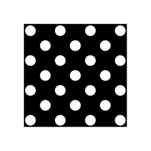 Polka Dot Pattern Print Rubber Stamp Rubberstempel (Afrduk)