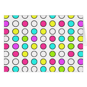 Polka Dot Pattern roze Blauwgroen Lime Green Gello