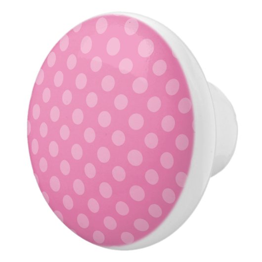 Polka Dot Pattern trekt knobbelbare kleuren!! Keramische Knop (Rechts)