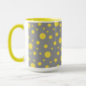 Polka Dot Pattern Yellow Grey Mok (Links)