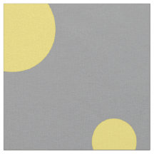Polka Dot Pattern Yellow Grey