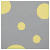 Polka Dot Pattern Yellow Grey Stof (Swatch)