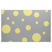 Polka Dot Pattern Yellow Grey Stof (Fat Quarter)
