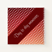 Polka Dot Patterned Diary Notitieboek (Achterkant)