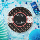 Polka Dot Patterned Papieren Bordje (Feest)