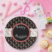 Polka Dot Patterned Papieren Bordje (Feest)