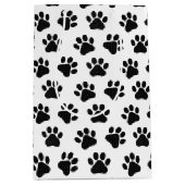 Polka Dot Paw Prints Medium Cadeauzakje (Voorkant)