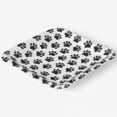 Polka Dot Paw Prints Papieren Bordje (Gebogen)
