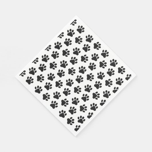 Polka Dot Paw Prints Servet (Hoek)
