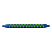 Polka Dot Pennen (Navy Blue & Lime Green) (Voorkant)