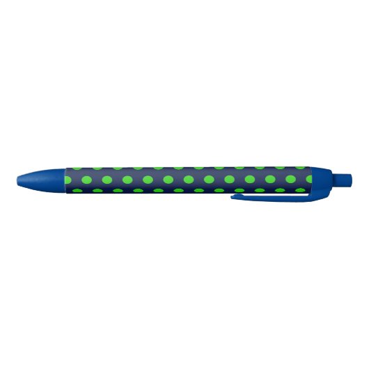 Polka Dot Pennen (Navy Blue & Lime Green) (Bodem)