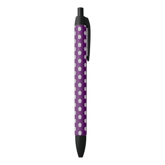 Polka Dot Pennen (Plum & Silver) (Achterkant (Verticaal))
