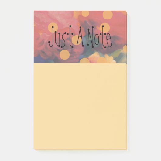 Polka Dot Peony Parade "Gewoon een briefje" Post-it® Notes (Voorkant)