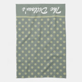 Polka Dot Personalized Hand Towel Sjabloon Theedoek (Verticaal)
