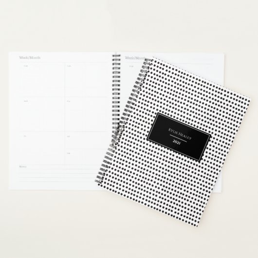 Polka Dot Personalized Planner (Display)