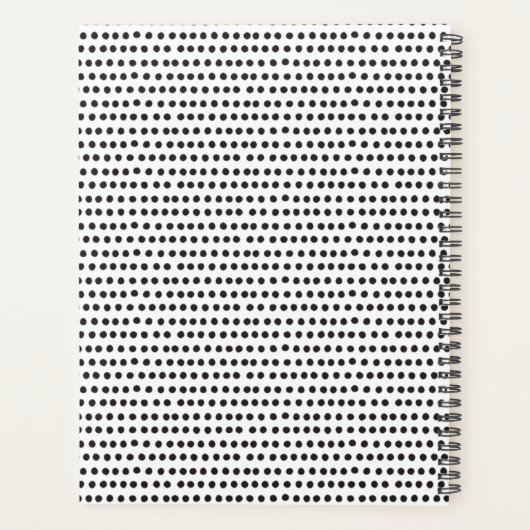 Polka Dot Personalized Planner (Achterkant)