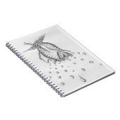 Polka Dot Petal Drop-laptop Notitieboek (Rechterzijde)