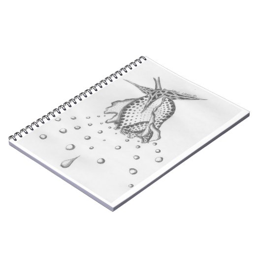 Polka Dot Petal Drop-laptop Notitieboek (Linkerzijde)