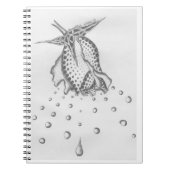 Polka Dot Petal Drop-laptop Notitieboek (Voorkant)